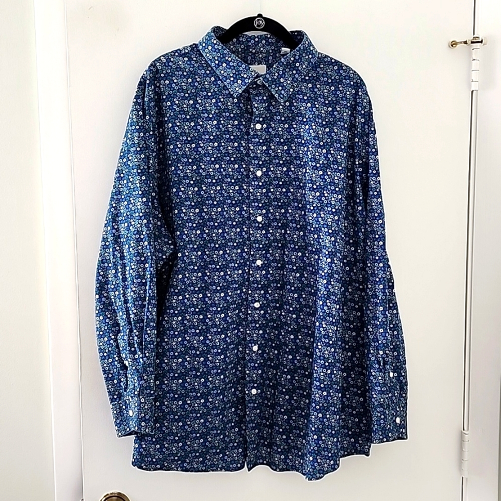 Ben Sherman blue floral dress shirt